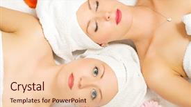  Presentation with wellness - Cool new presentation with best spa - two girls relaxing backdrop and a  colored foreground
