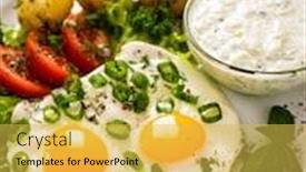  Presentation with cucumbers - Slide deck having best-summer-dinner-sunny-side background and a yellow colored foreground