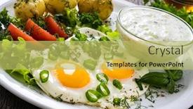  Presentation with cucumbers - Audience pleasing PPT theme consisting of best-summer-dinner-sunny-side backdrop and a yellow colored foreground