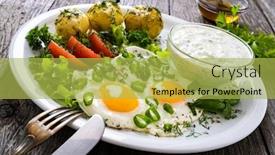  Presentation with cucumbers - Presentation enhanced with best-summer-dinner-sunny-side background and a yellow colored foreground
