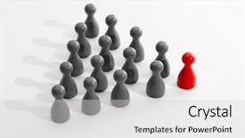  Presentation with team leadership - Cool new presentation theme with best team - leadership stand out concept backdrop and a light gray colored foreground