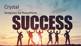  Presentation with collaboration - Presentation theme having best team - working in collaboration for success background and a light blue colored foreground