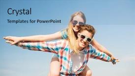  Presentation with friendship - Beautiful presentation featuring best town - holidays vacation love and friendship backdrop and a  colored foreground