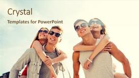  Presentation with big city love - Cool new PPT theme with best town - holidays vacation love and friendship backdrop and a  colored foreground