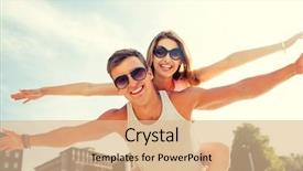  Presentation with summer holiday move - Theme with best town - summer holidays vacation love background and a  colored foreground