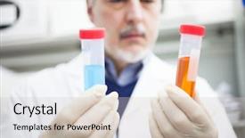  Presentation with virus - Slide deck consisting of best virus - senior scientist at work background and a soft green colored foreground