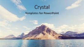  Presentation with banff national park - Slide set consisting of best wave - bow lake icefields parkway banff background and a light blue colored foreground