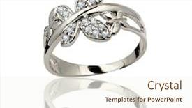  Presentation with wedding ring - Slides featuring best wedding and engagement ring background and a cream colored foreground