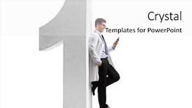  Presentation with customer service phone number - Cool new PPT theme with best ones - full length profile shot backdrop and a white colored foreground