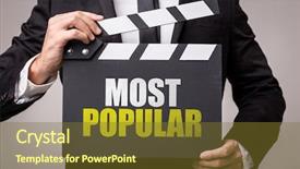  Presentation with current - Presentation consisting of current trends - most popular background and a tawny brown colored foreground