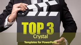  Presentation with sales award - Presentation theme with award sales - top 3 background and a tawny brown colored foreground