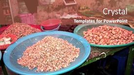  Presentation with betel nut - Beautiful presentation theme featuring betel-nut-or-areca-nut backdrop and a coral colored foreground