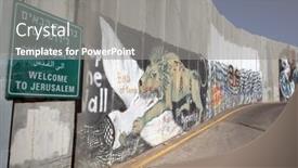  Presentation with territories - Slide deck consisting of bethlehem-occupied-palestinian-territories-october background and a gray colored foreground