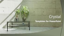  Presentation with beton - Amazing slide deck having beton-wall backdrop and a gray colored foreground