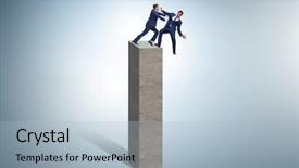  Presentation with business competition - Slide set having betrayal - business competition concept with two background and a light blue colored foreground