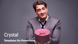 Presentation with romantic - Colorful PPT layouts enhanced with betrayal - man in funny romantic concept backdrop and a gray colored foreground