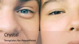  Presentation with teenagers - Beautiful theme featuring betrothal - brother and sister friends teenagers backdrop and a coral colored foreground