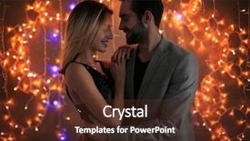  Presentation with couple dance - PPT theme enhanced with betrothal - happy couple dancing together background and a  colored foreground