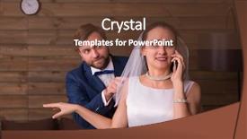  Presentation with wife - Audience pleasing presentation theme consisting of betrothal - photo shoot of young wife backdrop and a  colored foreground