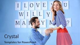  Presentation with man heart attact hand hold - Amazing PPT layouts having betrothal - young man offering hand backdrop and a  colored foreground