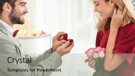  Presentation with egyptian man in make up - PPT layouts with betrothal - young man with engagement ring background and a light gray colored foreground