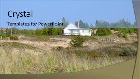  Presentation with lake - Slides enhanced with betsy - house in dunes point betsie background and a light blue colored foreground