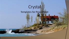  Presentation with lighthouse - Beautiful PPT layouts featuring betsy - point betsie lighthouse built backdrop and a light blue colored foreground