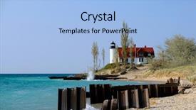  Presentation with flash point - Amazing presentation theme having betsy - point betsie lighthouse built backdrop and a light blue colored foreground