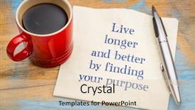  Presentation with finding purpose - Presentation theme consisting of better by finding your purpose background and a lemonade colored foreground