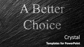  Presentation with choice - Slides enhanced with better-choice-chalk-text background and a black colored foreground