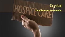  Presentation with hospice - Audience pleasing slides consisting of better healthcare - hospice care backdrop and a  colored foreground