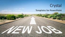  Presentation with horizon - Slide deck featuring better solutions - image of a road background and a light blue colored foreground