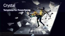  Presentation with football - Presentation theme consisting of betting - football hottest moments mixed media background and a wine colored foreground