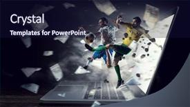  Presentation with betting - Slides consisting of betting - football hottest moments background and a wine colored foreground