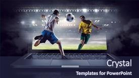  Presentation with betting - Amazing theme having betting - football hottest moments backdrop and a navy blue colored foreground