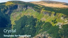  Presentation with poland - Slide set enhanced with beutiful-landscape-of-the-karkonosze background and a ocean colored foreground