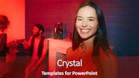  Presentation with looking glass - Presentation theme with beverage crops - crop beautiful young female holding background and a tawny brown colored foreground