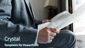  Presentation with crops - Colorful presentation design enhanced with beverage crops - cropped image of a man backdrop and a  colored foreground