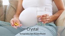  Presentation with crops - Amazing PPT theme having beverage crops - cropped shot of pregnant woman backdrop and a light blue colored foreground