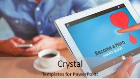  Presentation with clouds in heart shape - PPT layouts consisting of beverages science - become a hero text background and a coral colored foreground