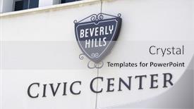  Presentation with june - Slide set with beverly-hills-ca-june-02 background and a light gray colored foreground