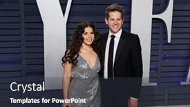  Presentation with oscar - Audience pleasing slide deck consisting of beverly-hills-feb-24-america backdrop and a tawny brown colored foreground