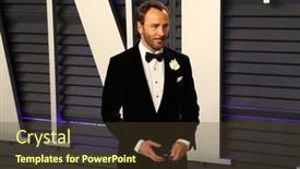  Presentation with performing arts - Presentation design enhanced with beverly-hills-feb-24-tom background and a tawny brown colored foreground