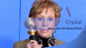  Presentation with golden awards - Cool new slides with beverly-hills-jan-6-carol backdrop and a light blue colored foreground