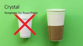  Presentation with white green - Amazing presentation having beyond - white single-use plastic and paper backdrop and a seafoam green colored foreground