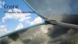  Presentation with town hall sky scrappers - Slide deck enhanced with beyond - zipper for the sky background and a light blue colored foreground