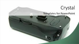  Presentation with cameras - Amazing PPT layouts having bg - battery grip for dslr cameras backdrop and a  colored foreground