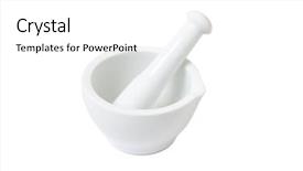  Presentation with mortar - Slides having bg - mortar isolated on a white background and a white colored foreground