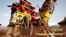  Presentation with nepal - Colorful PPT theme enhanced with bhaktapur-nepal-april-13-children backdrop and a  colored foreground