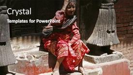  Presentation with kathmandu - Slide deck with bhaktapur-nepal-april-13-old background and a  colored foreground